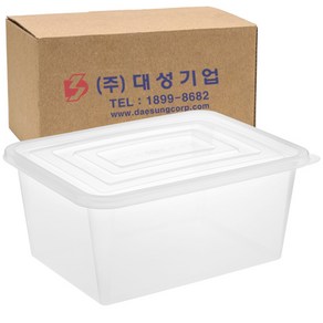 쿡앤락 사각밀폐용기 15L 투명, 1개, 20개입