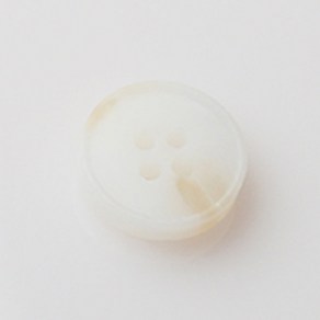 HR빅버튼 레이블 무광 단추 18mm, 화이트, 4개