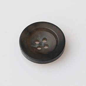 HR빅버튼 텔미 무광 단추 18mm, 블랙, 8개