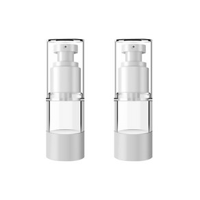 DM 뷰티 휴대용 스프레이 로션 공병 플랫 진공 15ml, 혼합 색상, 2개