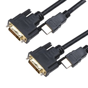 칼론 고급형 HDMI-DVI 케이블 3m 2개 + 커넥터 보호커버, HDMI-DVI cable, 1개