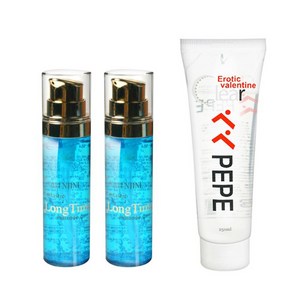 고려티엠 발렌타인 롱타임 마사지 젤 펌프형 40ml x 2p + 페페 클리어 마사지 젤 튜브형 250ml