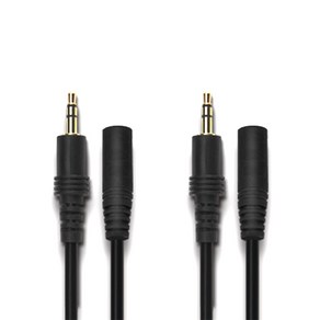 칼론 고급형 스테레오 연장케이블 AUX선 10m 2p, Steeo Extension cable, 블랙