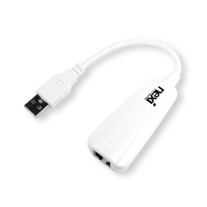 넥시 USB2.0 유선 랜카드 데스크탑용, NX-UE20W, 1개