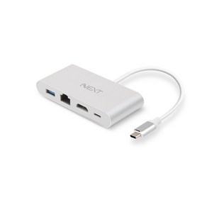 넥스트유 USB Type C to HDMI + LAN + PD 변환 아답터