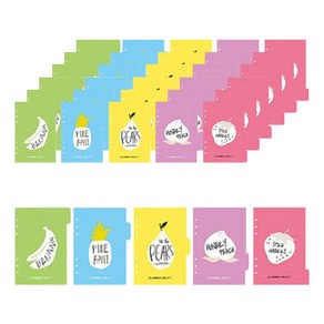 빅드림 꾸꾸까까 다이어리표지 FRUIT 5종 x 10p