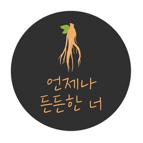 도나앤데코 복날008 소해 언제나 든든한 너 원형스티커 5cm, 혼합 색상, 60개