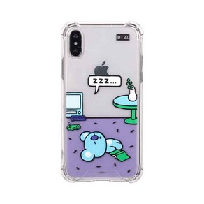 BT21 루미스 클리어 슬림 범퍼 휴대폰 케이스