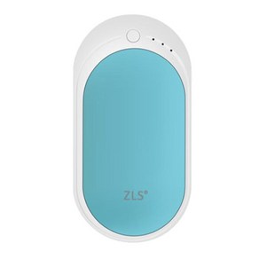 ZLS USB 손난로 보조배터리, ZLS-118S, 블루