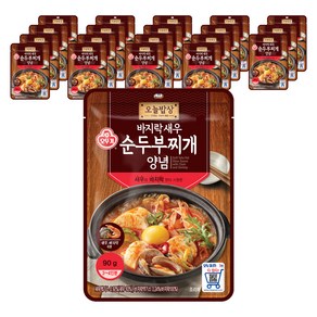 오뚜기 바지락 새우 순두부 찌개 양념, 90g, 20개