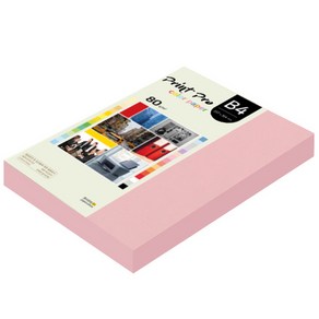 종이문화 프린트 프로 칼라 복사용지 No 24 핑크 80g, B4, 340개