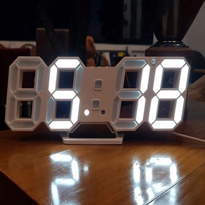 잇츠온 무소음 디지털 3D LED 탁상시계