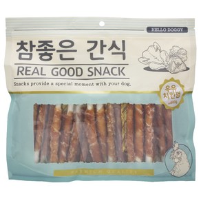 헬로도기 참좋은간식 강아지 건조간식, 우유치킨껌, 600g, 1개