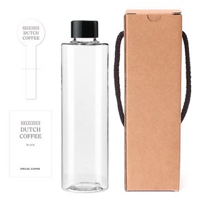 공병 ACL200 투명 200ml + 캡 검정 + 박스 + 스티커 N3S 세트, 10세트