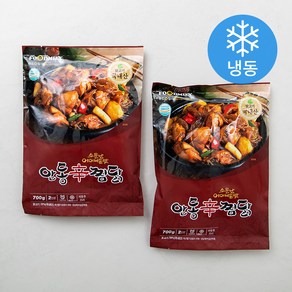 푸드밀리 안동신찜닭 (냉동), 700g, 2팩