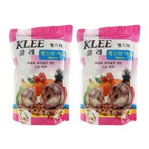 핑퐁 클레 햄스터 사료, 750g, 2개