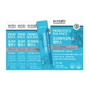 인테로 프리바이오틱스 FOS 프락토올리고당, 165g, 4개