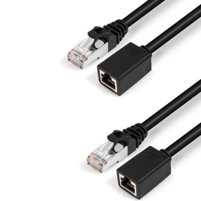 넥스트링크 FTP CAT.6 1G 연장 랜케이블 인터넷 랜선 0.5M, 혼합색상, 2개