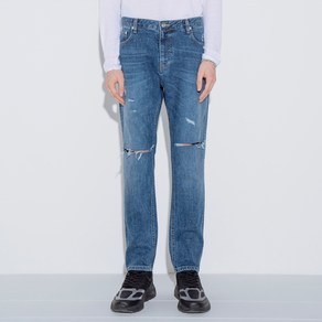 브이투 남성용 KNEE CUTTING DENIM PANTS