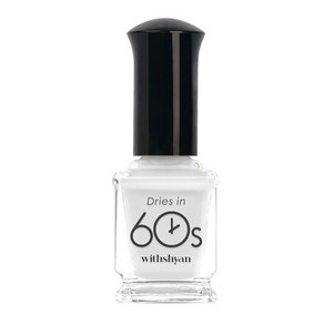 위드샨 유광타입 60초 네일라커 매니큐어, M60 화이트, 9ml, 1개