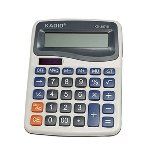 모칸도 계산기 KD-3871B, 화이트, 1개