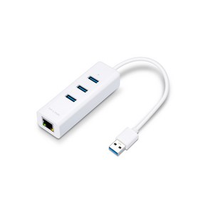 티피링크 기가비트 2 in 1 이더넷 어댑터 USB 3.0 3포트 허브 UE330, 혼합색상, 1개