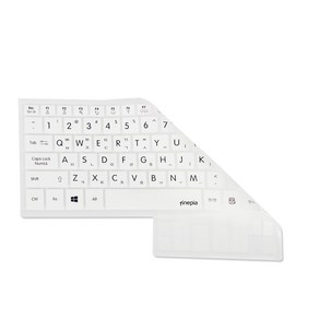 파인피아 갤럭시북 플렉스2 NT950QDA-X71AZ 문자인쇄 키스킨 A타입, WHITE, 1개