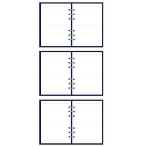 Jaquere 6공 다이어리 리필 내지 데이즈 플래너 3p