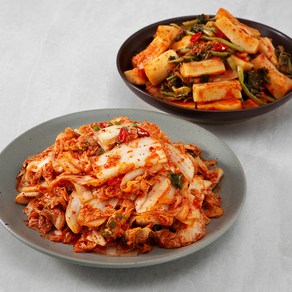 부자가김치 총각김치 2kg + 배추겉절이 2kg A세트, 1세트