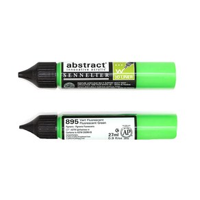 시넬리에 애브스트랙트 아크릭 3D 라이너 물감 895 Fluo Geen 2p, 27ml, 1색