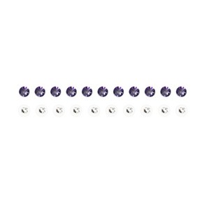 핑크박스 귀지압 스톤 스와로브스키 귀침 2종 x 10p 세트, 09 white + Tanzanite, 1세트