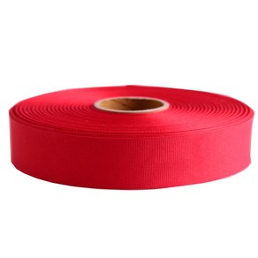 골직 리본끈 25mm, K21 빨강, 45m