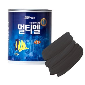 KCC페인트 숲으로 홈앤 멀티멜 페인트 반광 0.9L, 1개, 900ml, 1개, 흑색