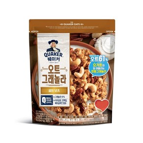 퀘이커 오트 그래놀라 골든 넛츠, 200g, 1개