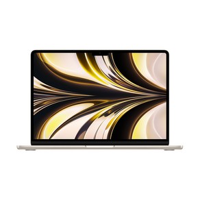 Apple 맥북 에어 13 M2, 스타라이트, M2 8코어, 10코어, 8GB, 512GB, 35W 듀얼, 한글