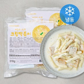 쿡생 딱좋은 1인분 크림떡볶이 (냉동)