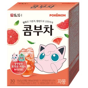 담터 포켓몬 콤부차 자몽, 5g, 30개입, 1개