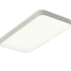 가온엘이디 마름모 LED 거실등 2등 60W, 화이트 + 주백색