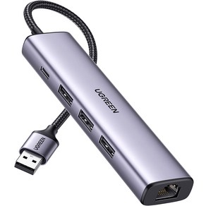 유그린 USB 3.0 기가비트 랜카드 멀티 허브