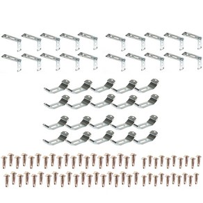 윈샵 ㄱ자 25 우드블라인드 부속세트 7cm, 혼합색상, 1세트