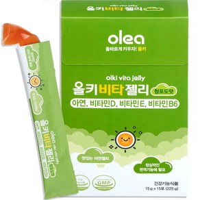 올레아 유아용 올키 비타젤리 아연 청포도맛 15p, 225g, 1개