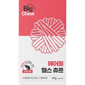 빅츄 고양이 헤어볼 헬스 츄르 10g, 10개, 생선