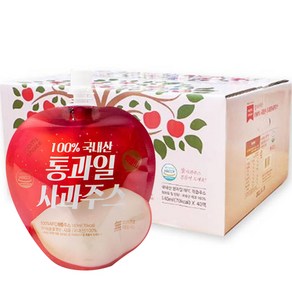 맘스초이스 통과일 사과주스, 140ml, 40개, 사과맛