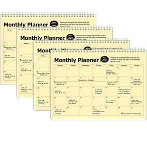 아이비스코리아 PP먼슬리 플래너 12287 4p, 연노랑