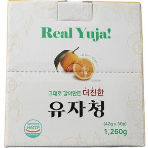 그대로 갈아만든 유자청 차, 42g, 30개입, 1개