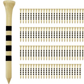 엘쏘 숙련자용 우드 골프티 70mm 100p, 베이지