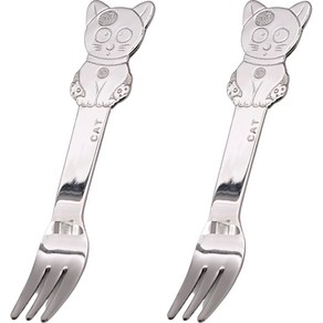 테이블아트 애니멀 켓츠 포크 2p, 스텐