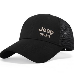 JEEP SPIRIT 카멜 반 메쉬 볼캡 야구모자 + 지프전용포장