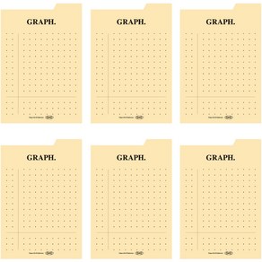 플레픽 스티키 점착식 인덱스 메모지 13 GRAPH, 옐로우, 6개