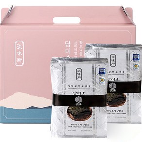 담미소 재래 무조미 구운김 2속 랜덤발송 선물세트, 800g, 1개